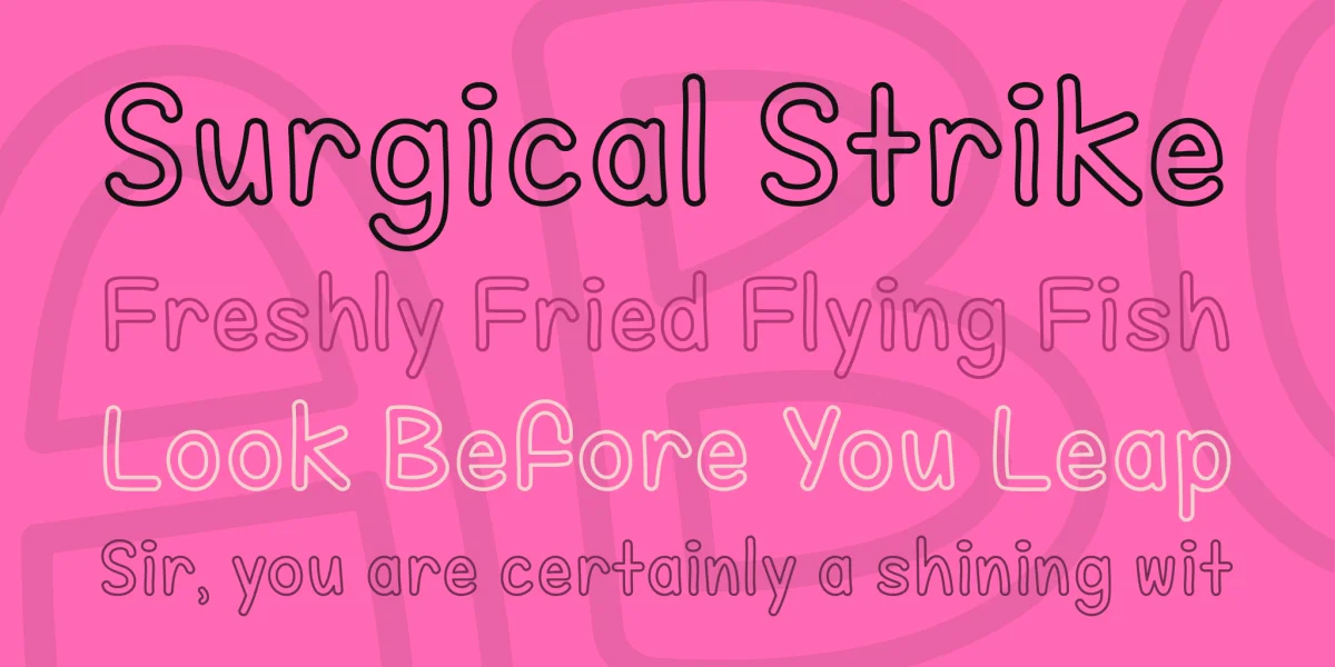 Fill Me With Color Font preview 2