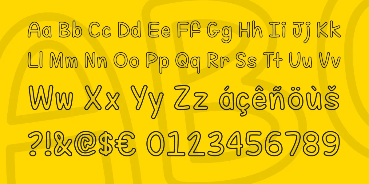 Fill Me With Color Font preview 3