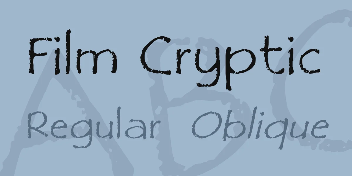 Film Cryptic Font Family