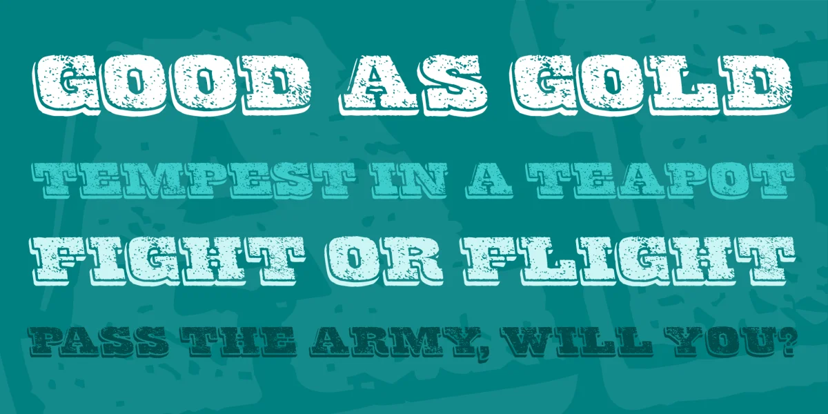 Final Gambit Font preview 2