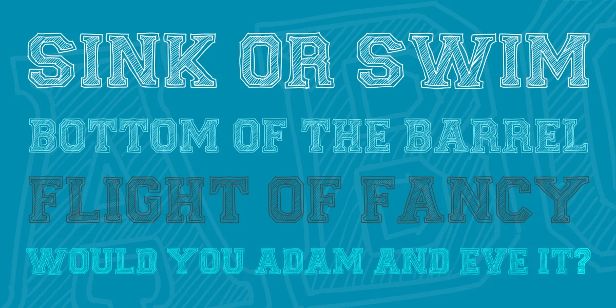 Fine College Font preview 2