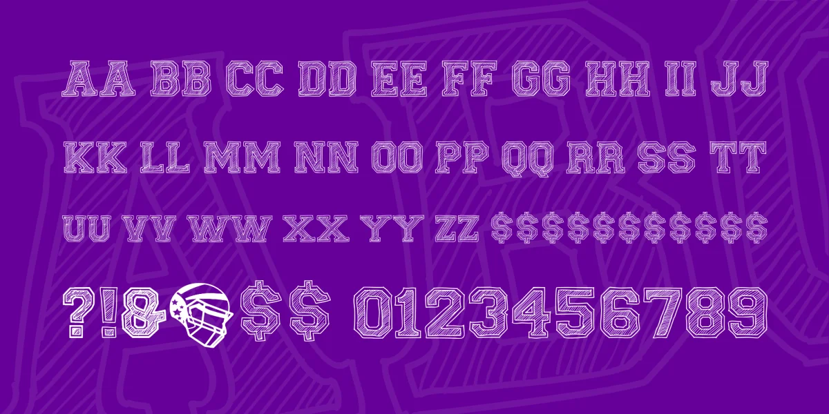 Fine College Font preview 3