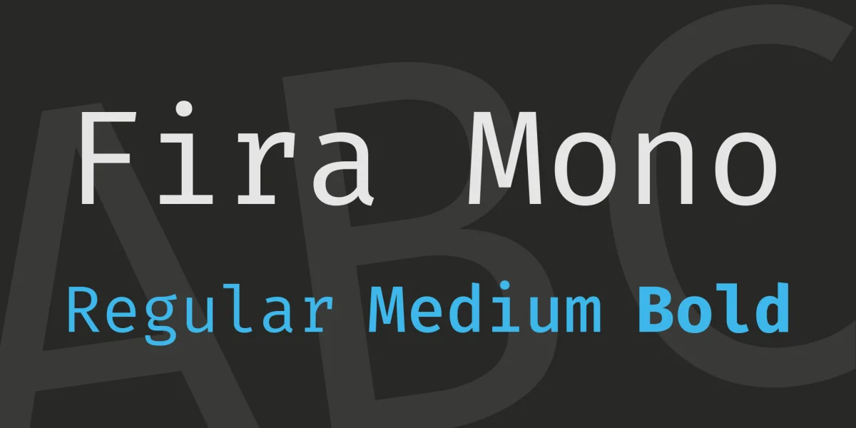 Fira Mono Font Family