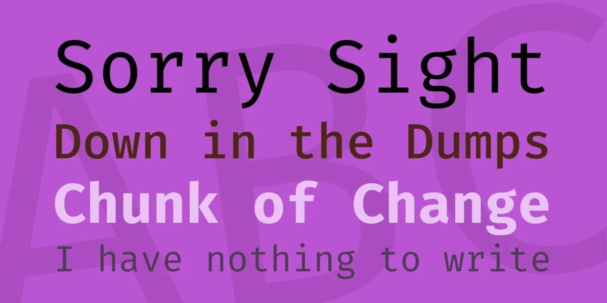 Fira Mono Font Family preview 2