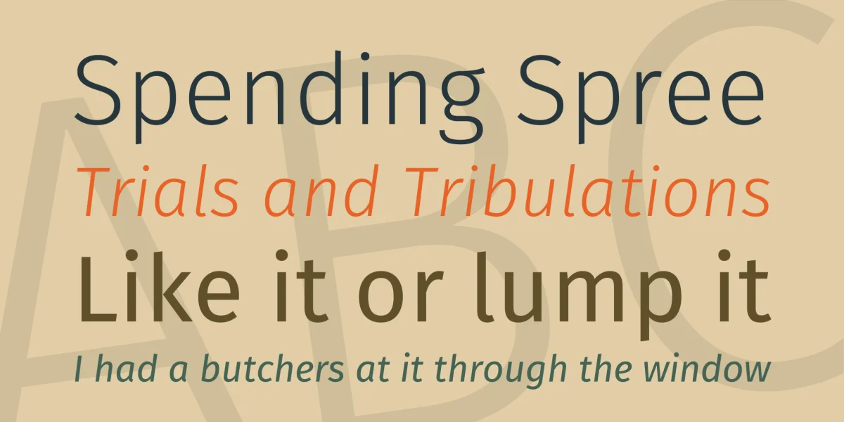 Fira Sans Font Family preview 2