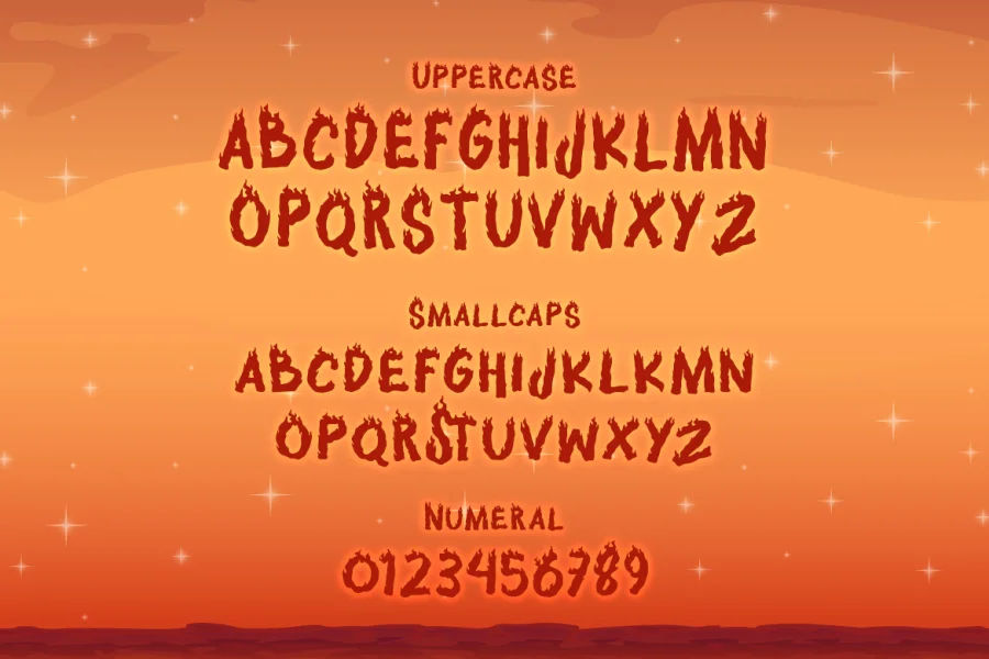 Fire Ace Free Trial Font preview 2