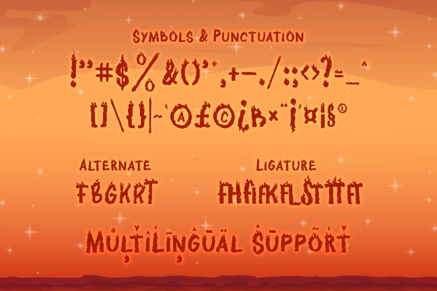 Fire Ace Free Trial Font preview 3