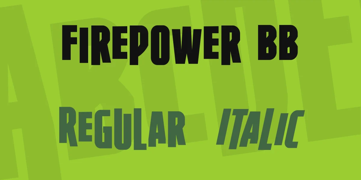Firepower BB Font Family