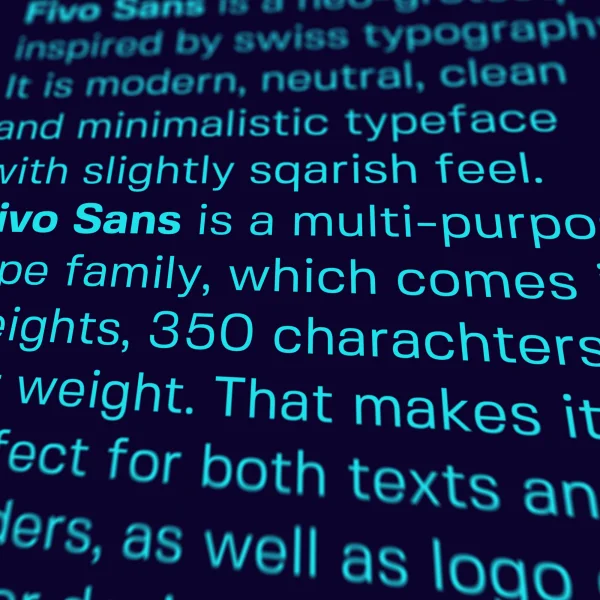 Fivo Sans Font Family preview 5