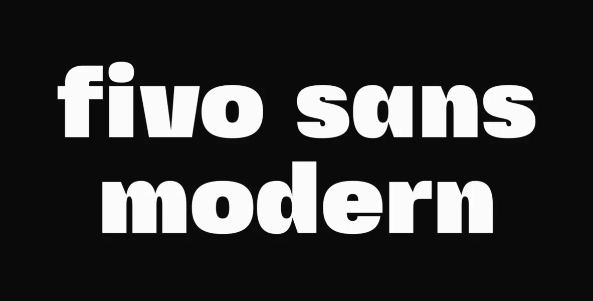 Fivo Sans Modern Font Family