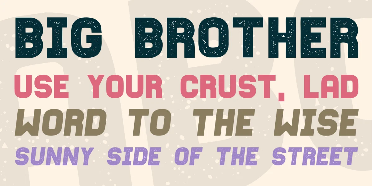 Fixation Font Family preview 3