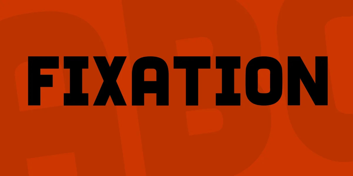 Fixation Font Family preview 6