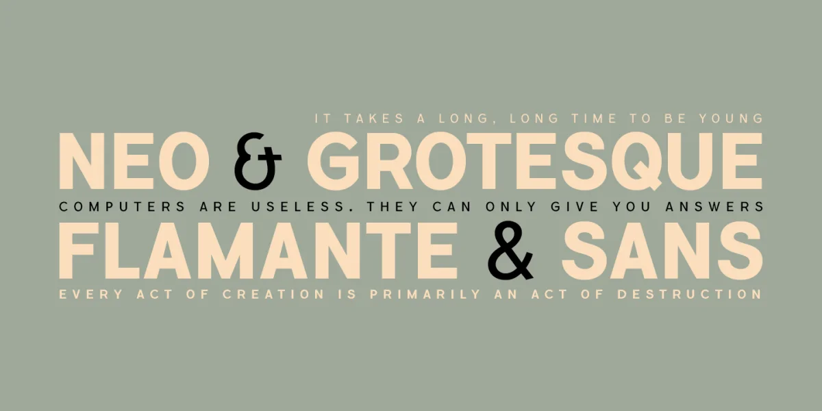 Flamante Sans Font Family