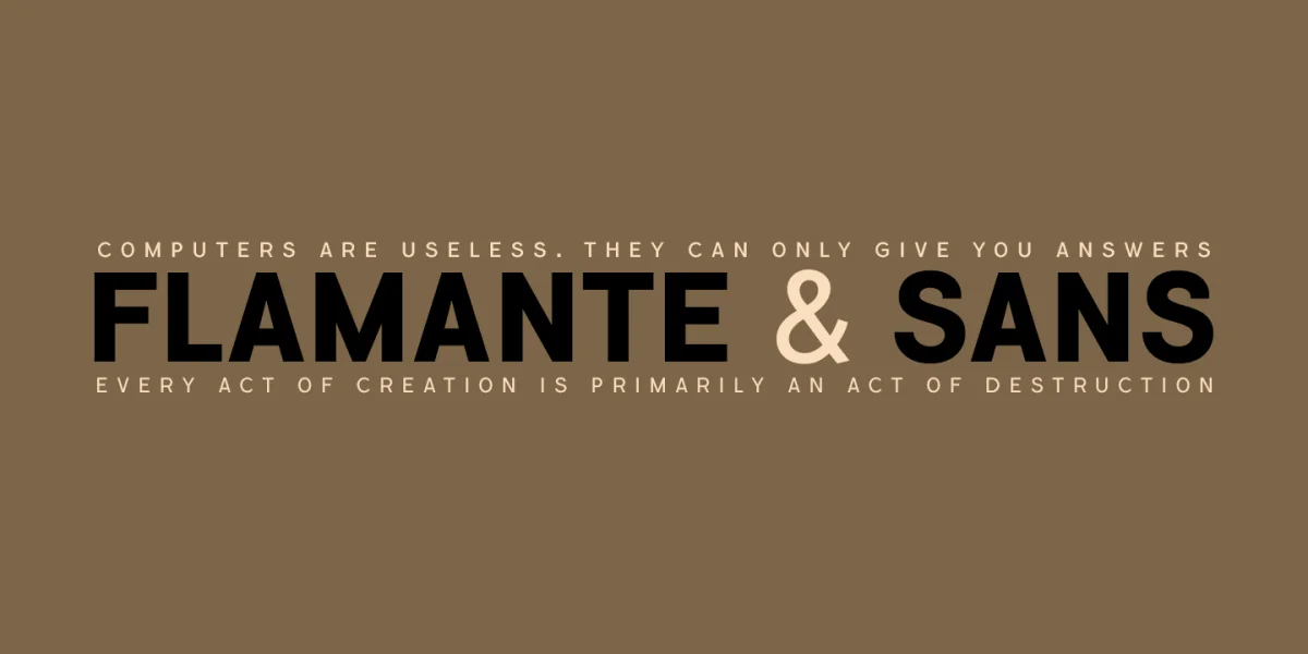 Flamante Sans Font Family preview 3