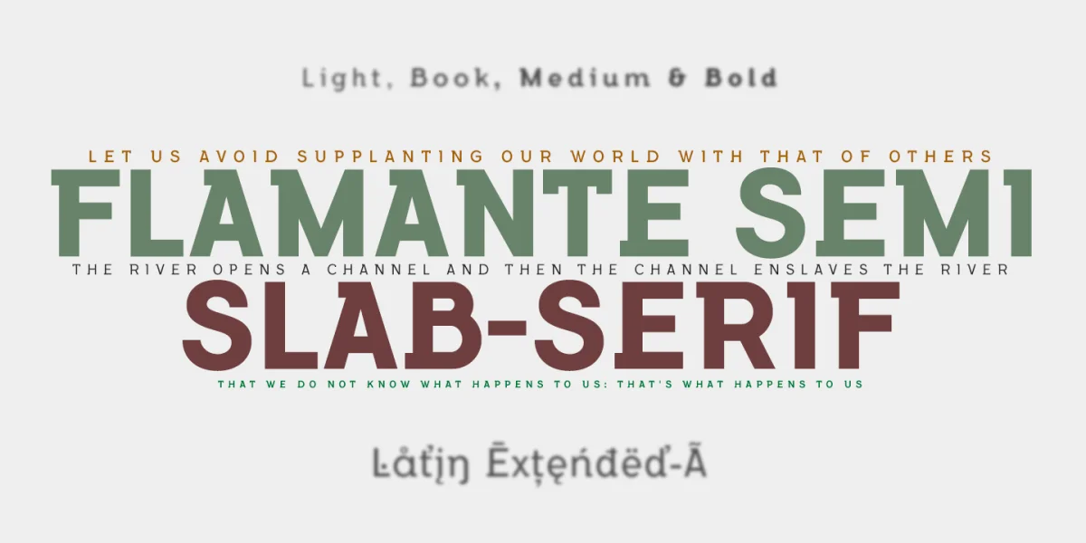 Flamante SemiSlab Font Family