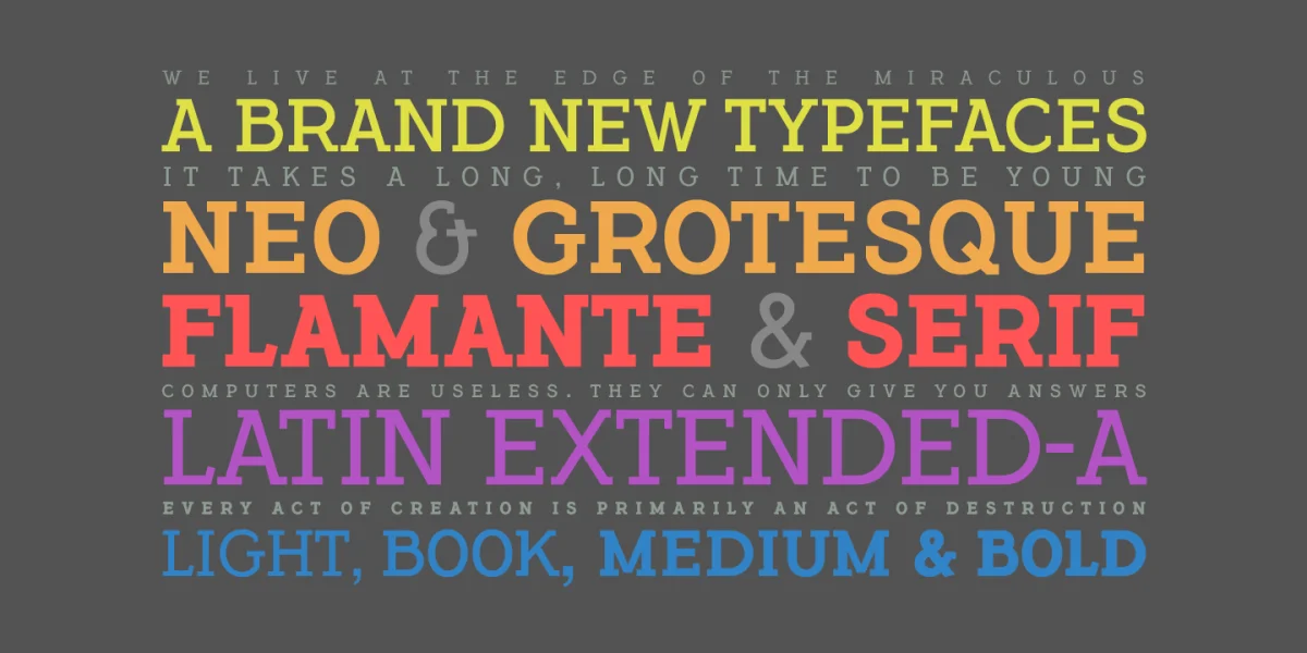Flamante Serif Font Family preview 2