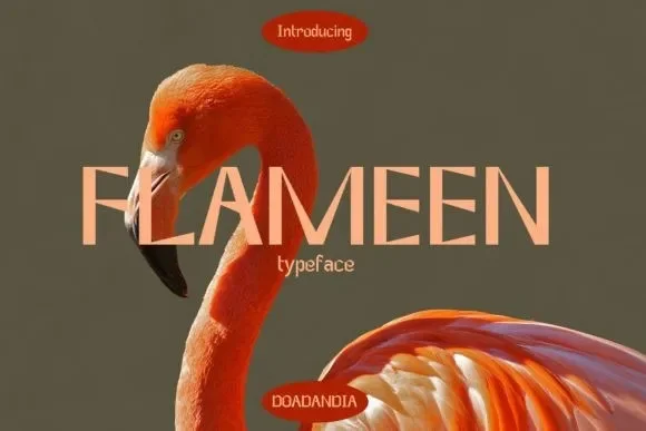 Flameen Font preview 2