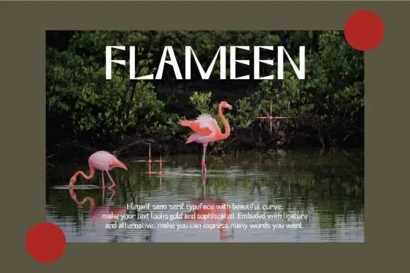 Flameen Font preview 4