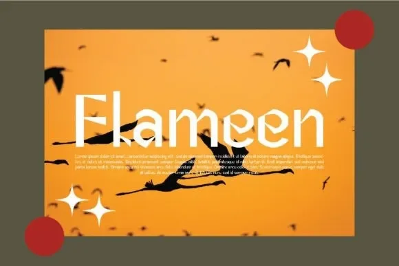 Flameen Font preview 5