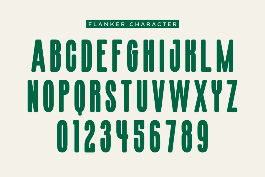 Flanker Font preview 2