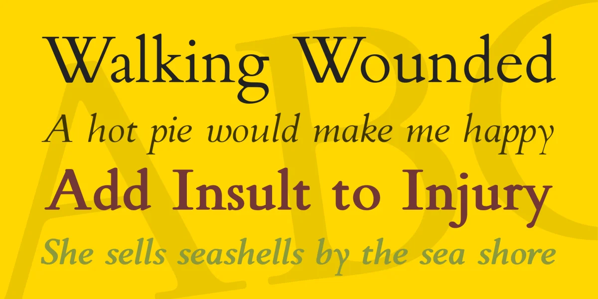 Flanker Griffo Font Family preview 2