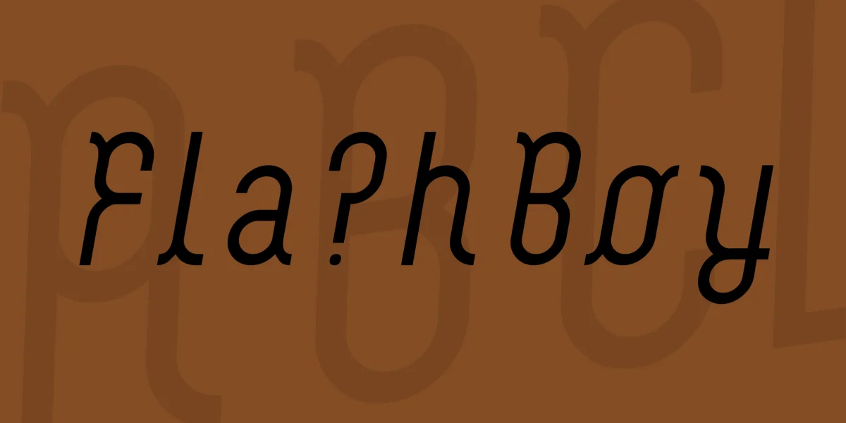 FlashBoy Font