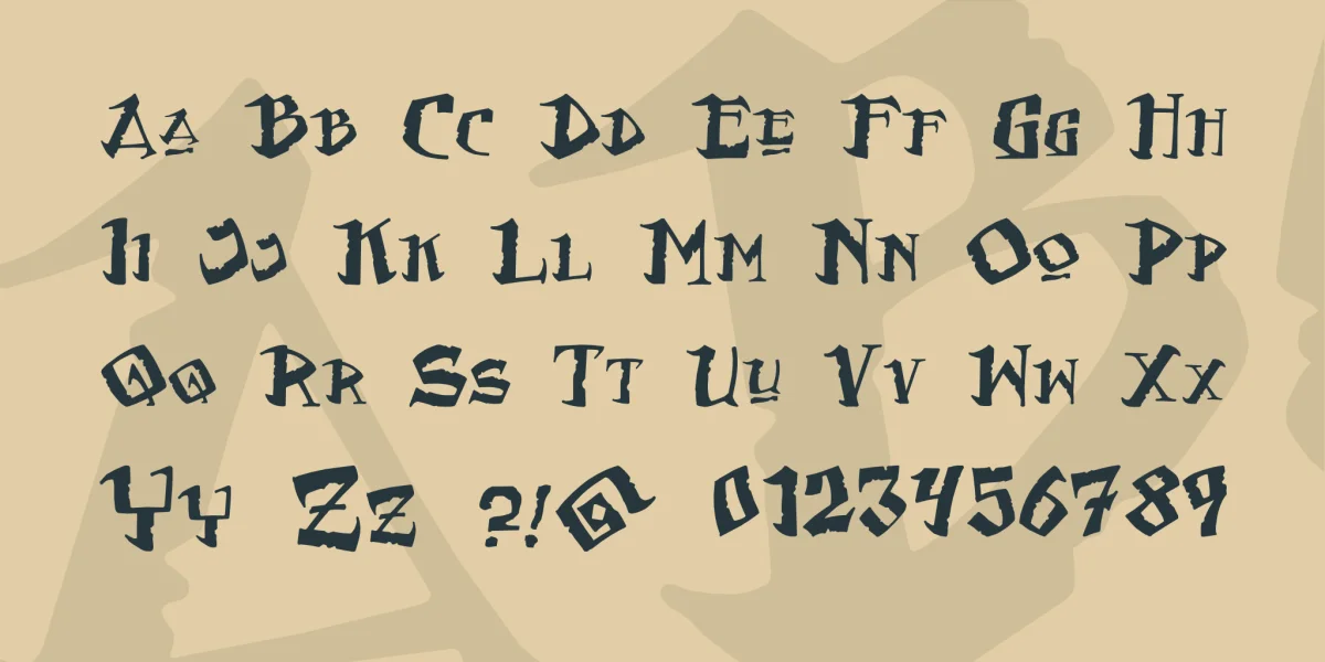 Flat Earth Scribe Font preview 3