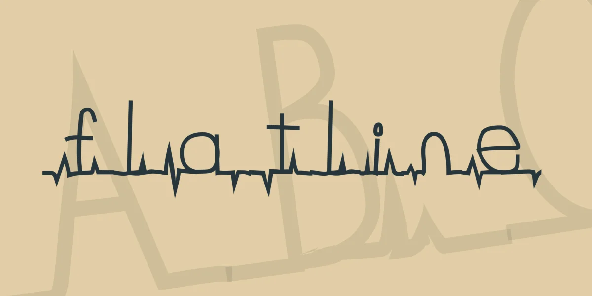 flatline Font