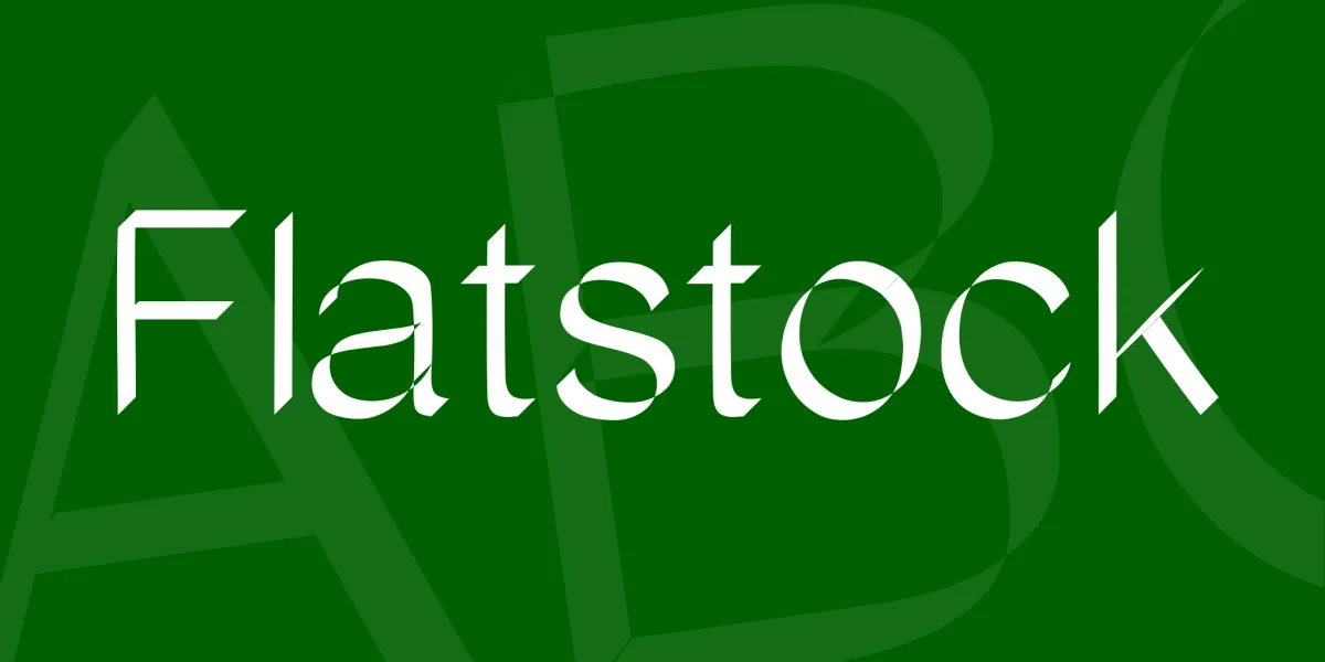 Flatstock Font