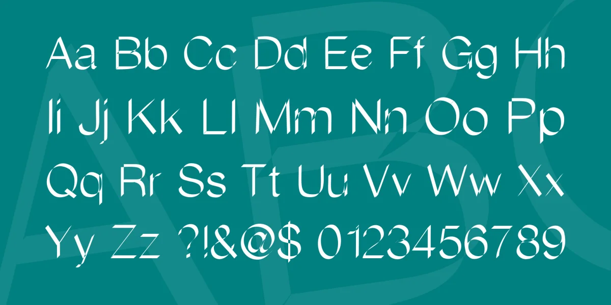 Flatstock Font preview 4