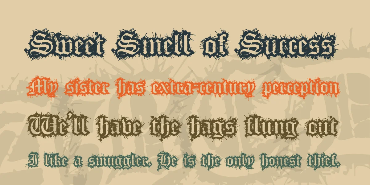 Flesh Wound Font preview 2