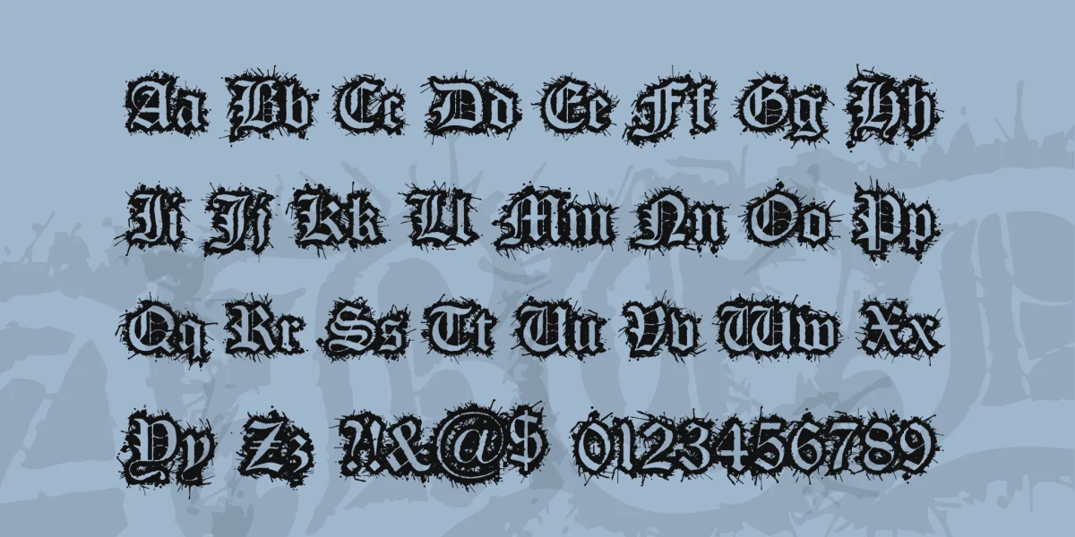 Flesh Wound Font preview 3