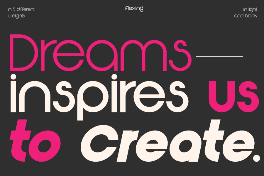 Flexing Demo Font preview 2