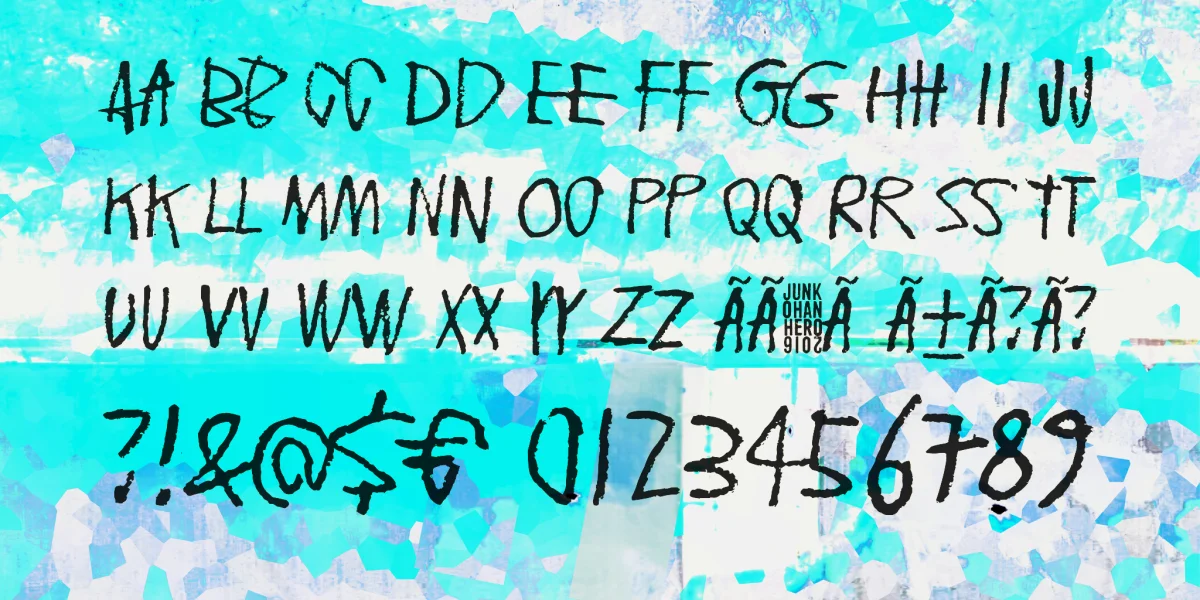 Floating tin can Font preview 6