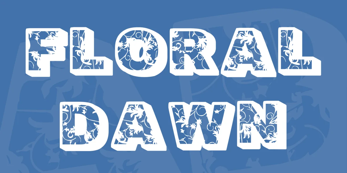 Floral Dawn Font
