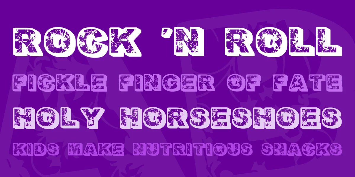 Floral Dawn Font preview 2