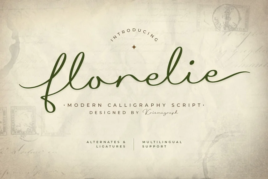 Florelie Calligraphy Font