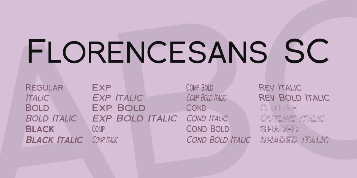 Florencesans SC Font Family