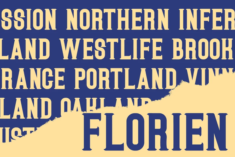 FLORIEN Font preview 3