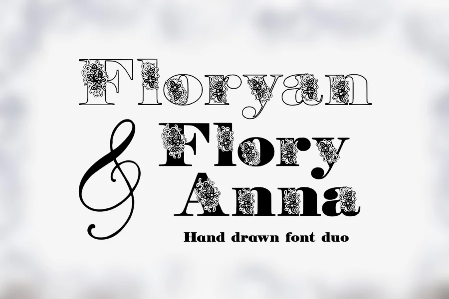 Flory Font Family preview 6