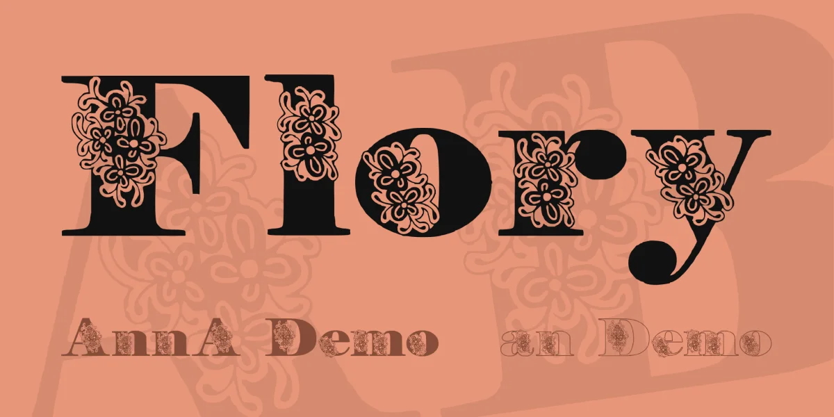 Flory Font Family preview 8