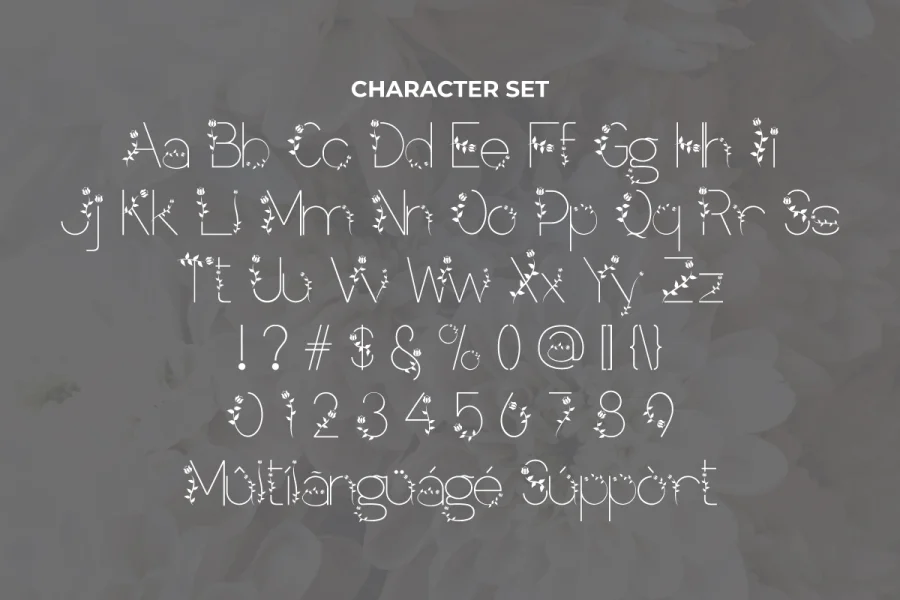 Flower Leaf Demo Font preview 2