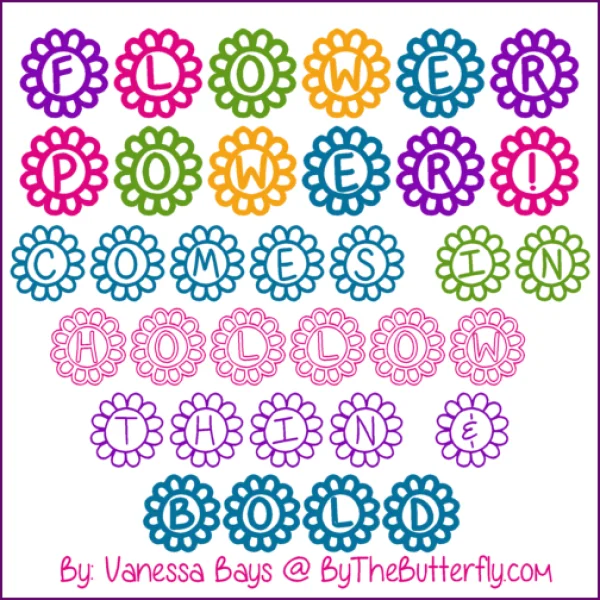 Flower Power Font Family