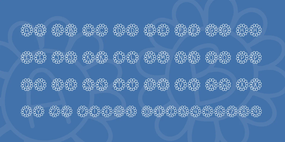 Flower Power Font Family preview 4
