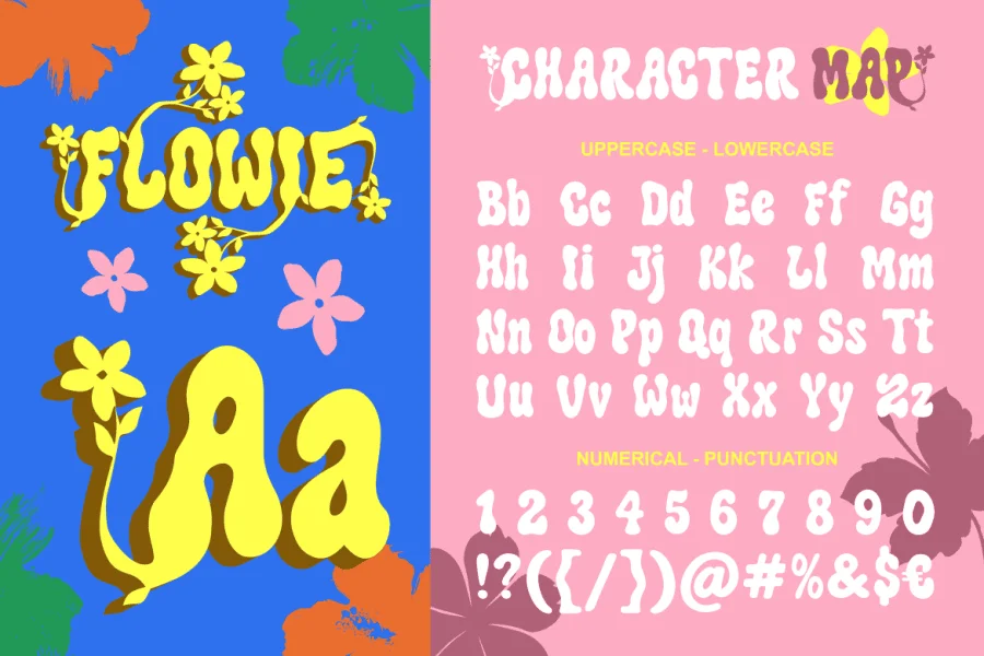 Flowie Font preview 2