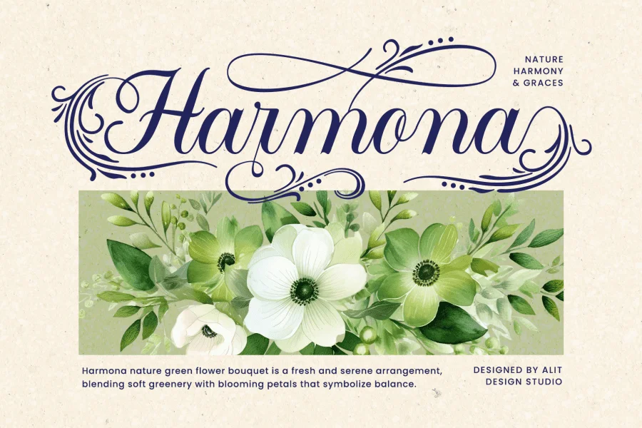 Flowmery Font preview 3