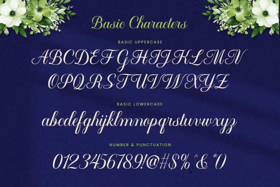 Flowmery Font preview 6