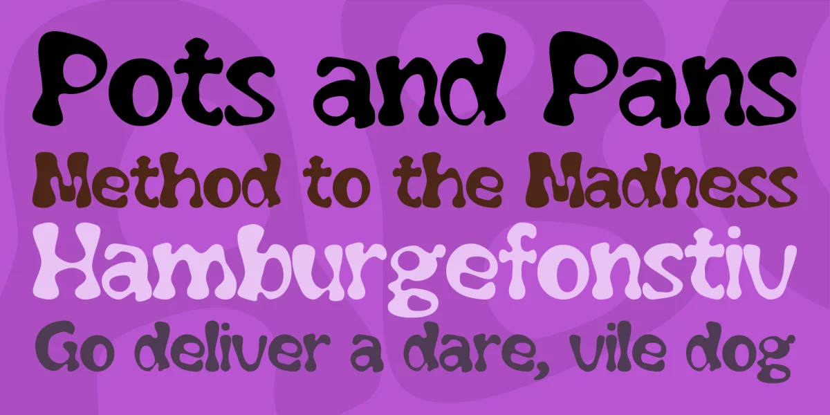 Flubber Font preview 2