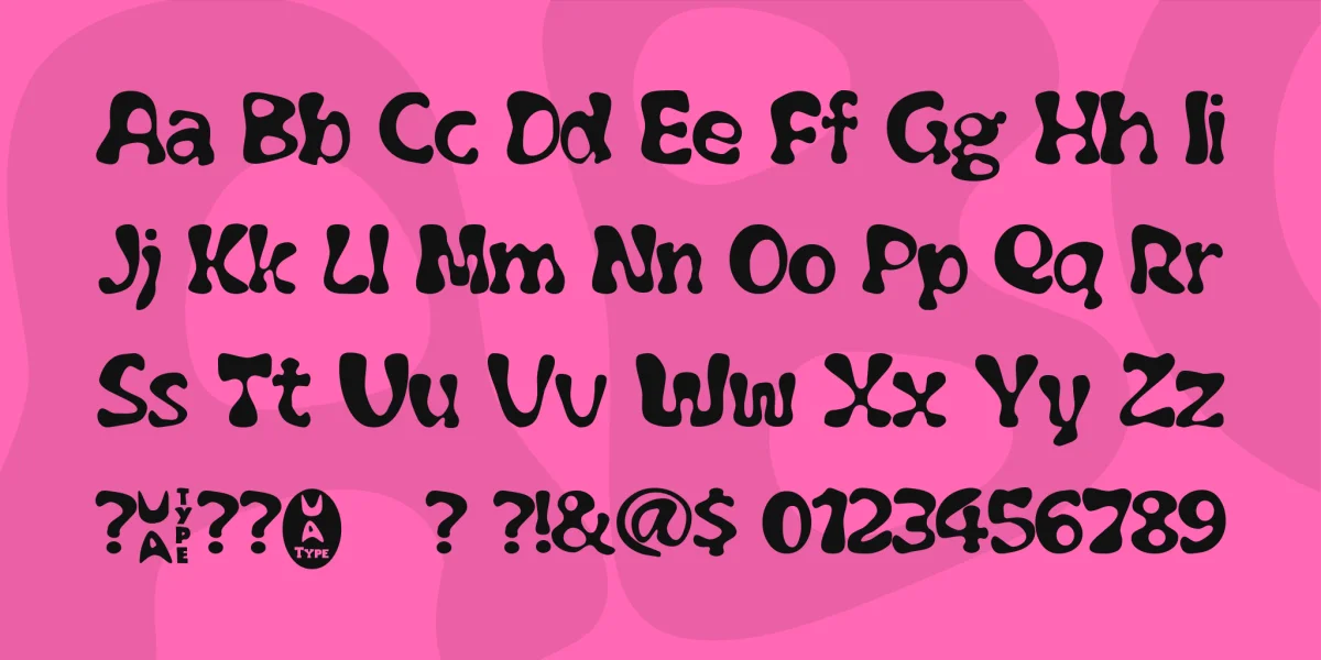 Flubber Font preview 3