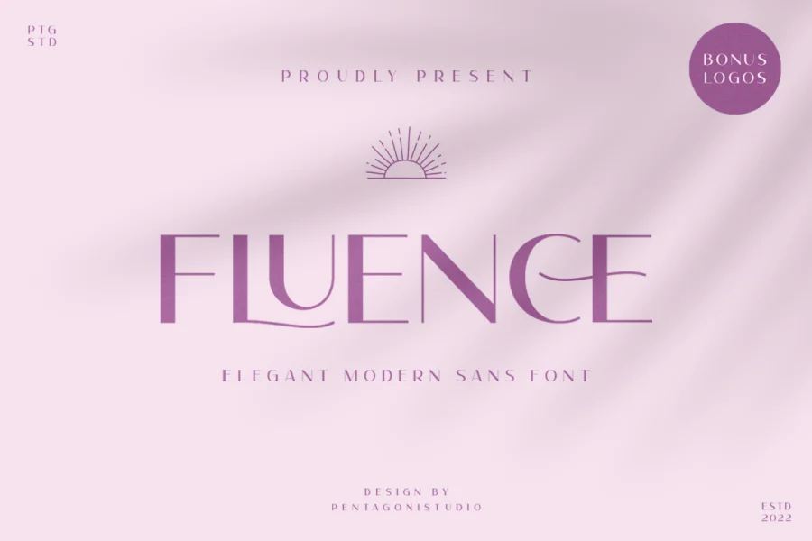 Fluence Font preview 3